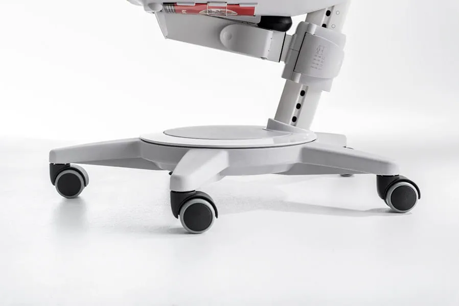 MAXIMO fotel na kółkach biały różne tapicerki