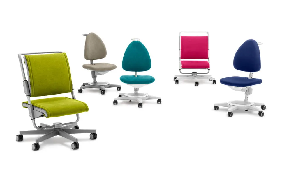 MAXIMO fotel na kółkach szary różne tapicerki