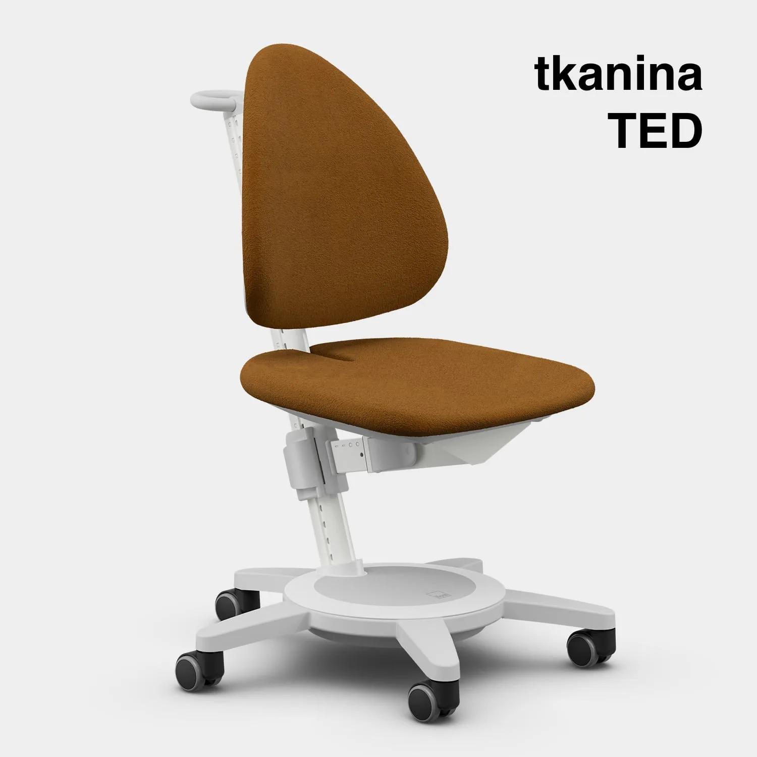 MAXIMO fotel na kółkach TED biały