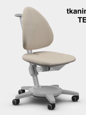 MAXIMO fotel na kółkach TED szary