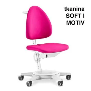 MAXIMO fotel na kółkach biały różne tapicerki