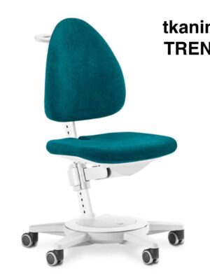 MAXIMO fotel na kółkach TREND biały