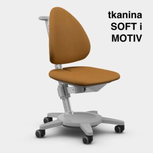 MAXIMO fotel na kółkach szary różne tapicerki