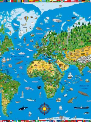 BLOTTING PAD podkładka MAP OF THE WORLD