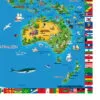 BLOTTING PAD podkładka MAP OF THE WORLD