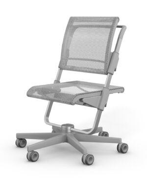 FOTEL NA KÓŁKACH MOLL S6 SZARY